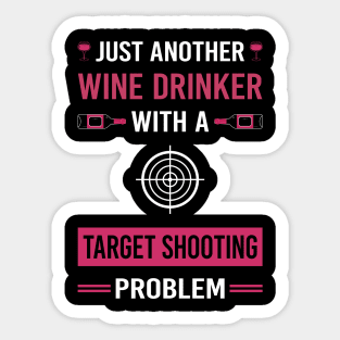 Wine Drinker Target Shooting Sticker